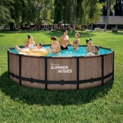 Piscine Tubulaire Teck ø4,27 X1,07m SUMMER WAVES
