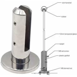 Escaliers Piscine Spigot Verre Balustrade Rampe Balcon Clôture En Verre Pince Pour Piscine Balcon Clôture 10 Escaliers Piscine Spigot Verre Balustrade Rampe Balcon Clôture En Verre Pince Pour Piscine Balcon Clôture -Piscine Soldes 54087318 4