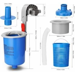 RHAFAYRE Piscine Skimmer Kit Support Mural Surface Huile Sundries Collection Skimmers Pour Piscines Aquariums Réservoir D'eau Débris Flottant Débris Nettoyant Skimmer Pour La Piscine Skimmer Pour La P 9 RHAFAYRE Piscine Skimmer Kit Support Mural Surface Huile Sundries Collection Skimmers Pour Piscines Aquariums Réservoir D'eau Débris Flottant Débris Nettoyant Skimmer Pour La Piscine Skimmer Pour La P -Piscine Soldes 54276560 3