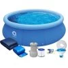 Piscine Hors-Sol Autoportante - Gonflable - 366 X 76 Cm - Set Avec Pompe Et Couverture 1 Piscine Hors-Sol Autoportante - Gonflable - 366 X 76 Cm - Set Avec Pompe Et Couverture -Piscine Soldes 54331668 1