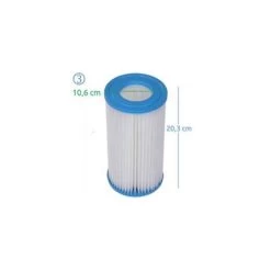 Filtres De Piscine - 20cm X ø10,5cm - Lot De 4 Pièces - Pompe Type 3 - Jusqu'à 5678 Litres Par Heure 7 Filtres De Piscine - 20cm X ø10,5cm - Lot De 4 Pièces - Pompe Type 3 - Jusqu'à 5678 Litres Par Heure -Piscine Soldes 54331712 3