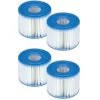 Filtres De Piscine - 9cm X 8cm - Lot De 4 Pièces - Pompe Type 1 - Jusqu'à 1249 Litres Par Heure -Piscine Soldes 54331725 1