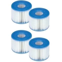 Filtres De Piscine - 9cm X 8cm - Lot De 4 Pièces - Pompe Type 1 - Jusqu'à 1249 Litres Par Heure