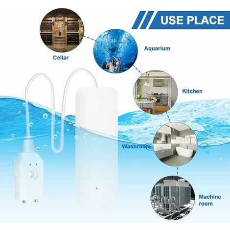 Wasserleck-Alarm, Betterlife Wasserleck-Detektor Überschwemmungs-Detektor Wasser-Alarm Drahtloser Wasser-Detektor Mit 60 DB Alarmton, Push-Benachrichtigung Auf Tuya Smart/Smart Life App 7 Wasserleck-Alarm, Betterlife Wasserleck-Detektor Überschwemmungs-Detektor Wasser-Alarm Drahtloser Wasser-Detektor Mit 60 DB Alarmton, Push-Benachrichtigung Auf Tuya Smart/Smart Life App – Image 5