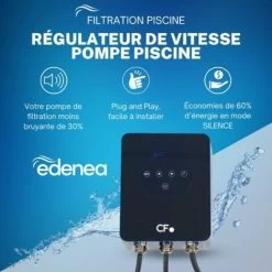 EDENEA - Régulateur Vitesse Pour Pompe Piscine - Variateur Vitesse Variable - Economie Energie Et Silence (Puissance Maxi 1100W 6A 230V) 10 EDENEA - Régulateur Vitesse Pour Pompe Piscine - Variateur Vitesse Variable - Economie Energie Et Silence (Puissance Maxi 1100W 6A 230V) -Piscine Soldes 54681923 4