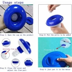 Schwimmbecken-Chlor-Diffusor, Betterlife Einstellbarer Chlor-Diffusor Für Schwimmbecken Chlor-Pool, Chlor-Diffusor Geeignet Für Innen- Und Außenpools, Badewannen, Aufblasbares Spa Usw. -Piscine Soldes 54702124 4