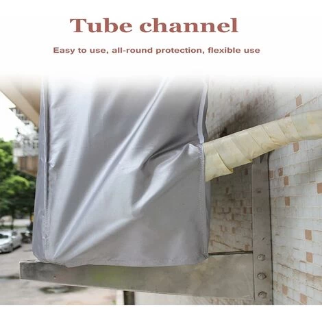 Housse Climatiseur Extérieur Couverture Etanche Climatiseur Housse Anti-poussière Pour La Maison, 94X40X73cm,Fontainebleau 7 Housse Climatiseur Extérieur Couverture Etanche Climatiseur Housse Anti-poussière Pour La Maison, 94X40X73cm,Fontainebleau – Image 5