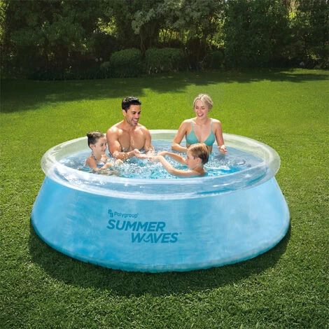 Piscine Auto Transparente ø 2,44m X76cm SUMMER WAVES 4 Piscine Auto Transparente ø 2,44m X76cm SUMMER WAVES – Image 2