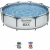 Piscine Hors-sol Tubulaire Bestway Steel Pro Max 305x76 Cm Épurateur à Cartouche De 1 249 L/H 2 Piscine Hors-sol Tubulaire Bestway Steel Pro Max 305x76 Cm Épurateur à Cartouche De 1 249 L/H -Piscine Soldes 55560038 1
