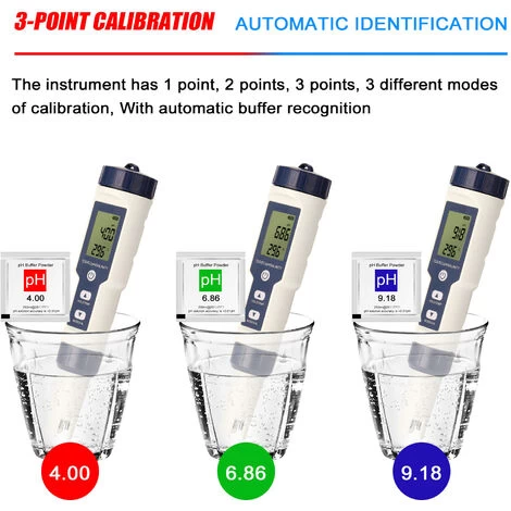 Testeur Combiné Multi-paramètres Professionnel 5 En 1 PH/EC/TDS/salinité/thermomètre Testeur Multifonction Numérique Testeur De Qualité De L'eau 5 Testeur Combiné Multi-paramètres Professionnel 5 En 1 PH/EC/TDS/salinité/thermomètre Testeur Multifonction Numérique Testeur De Qualité De L'eau – Image 3