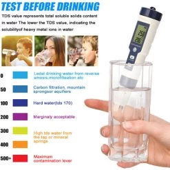 Testeur Combiné Multi-paramètres Professionnel 5 En 1 PH/EC/TDS/salinité/thermomètre Testeur Multifonction Numérique Testeur De Qualité De L'eau 10 Testeur Combiné Multi-paramètres Professionnel 5 En 1 PH/EC/TDS/salinité/thermomètre Testeur Multifonction Numérique Testeur De Qualité De L'eau -Piscine Soldes 55764347 4