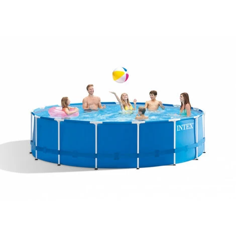 Piscine Tubulaire INTEX Metal Frame - Ronde - 457x122cm 4 Piscine Tubulaire INTEX Metal Frame - Ronde - 457x122cm – Image 2