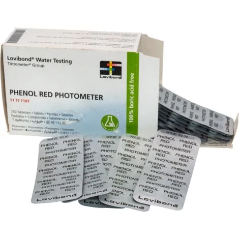 Boîte Réactifs Phenol Red Pour Photomètre 250 Unités Lovibond 5 Boîte Réactifs Phenol Red Pour Photomètre 250 Unités Lovibond – Image 3