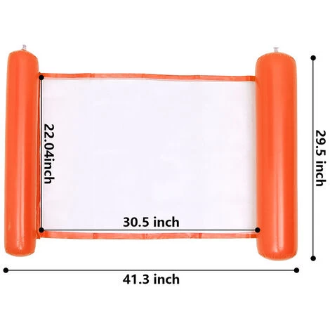 Randaco Hamac Flottant Piscine Matelas Piscine Filet 4-en-1 Hamac De Piscine Multi Usage Pliable Hamac Gonflable Portable Flotteur Ultraléger Pour L'adulte Orange 4 Randaco Hamac Flottant Piscine Matelas Piscine Filet 4-en-1 Hamac De Piscine Multi Usage Pliable Hamac Gonflable Portable Flotteur Ultraléger Pour L'adulte Orange – Image 2