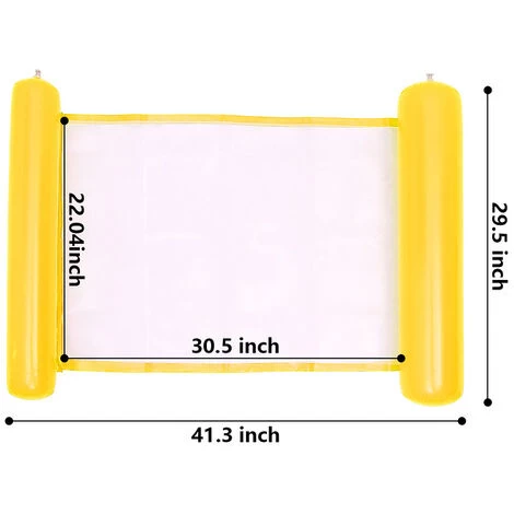 Randaco Hamac Flottant Piscine Matelas Piscine Filet 4-en-1 Hamac De Piscine Multi Usage Pliable Hamac Gonflable Portable Flotteur Ultraléger Pour L'adulte Jaune 4 Randaco Hamac Flottant Piscine Matelas Piscine Filet 4-en-1 Hamac De Piscine Multi Usage Pliable Hamac Gonflable Portable Flotteur Ultraléger Pour L'adulte Jaune – Image 2