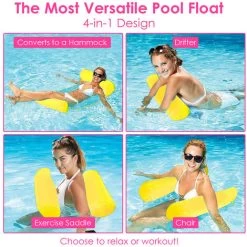 Randaco Hamac Flottant Piscine Matelas Piscine Filet 4-en-1 Hamac De Piscine Multi Usage Pliable Hamac Gonflable Portable Flotteur Ultraléger Pour L'adulte Jaune 9 Randaco Hamac Flottant Piscine Matelas Piscine Filet 4-en-1 Hamac De Piscine Multi Usage Pliable Hamac Gonflable Portable Flotteur Ultraléger Pour L'adulte Jaune -Piscine Soldes 56114260 3