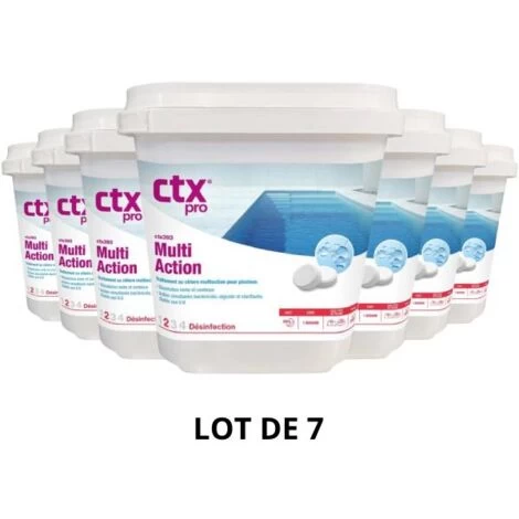 Produit D'entretien Piscine - CTX 393 - Multi Action 250 G - 5 Kg - 7x5 Kg De CTX 3 Produit D'entretien Piscine - CTX 393 - Multi Action 250 G - 5 Kg - 7x5 Kg De CTX