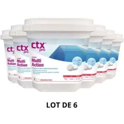 Produit D'entretien Piscine - CTX 393 - Multi Action 250 G - 5 Kg - 6x5 Kg De CTX