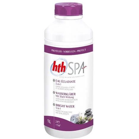 HTH Spa - Clarifiant Eau éclatante 3 En 1 Liquide 1L 3 HTH Spa - Clarifiant Eau éclatante 3 En 1 Liquide 1L