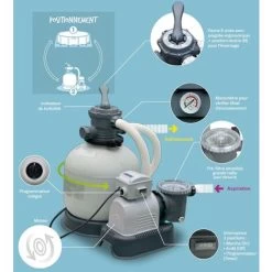 Filtre à Sable Intex 6 M³/h 8 Filtre à Sable Intex 6 M³/h -Piscine Soldes 5728371 3