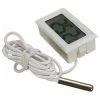 Digital LCD Thermomètre Moniteur De Température Avec Sonde Externe Pour Réfrigérateur Congélateur Réfrigérateur Aquarium - Blanc LO-Ron -Piscine Soldes 57915794 1