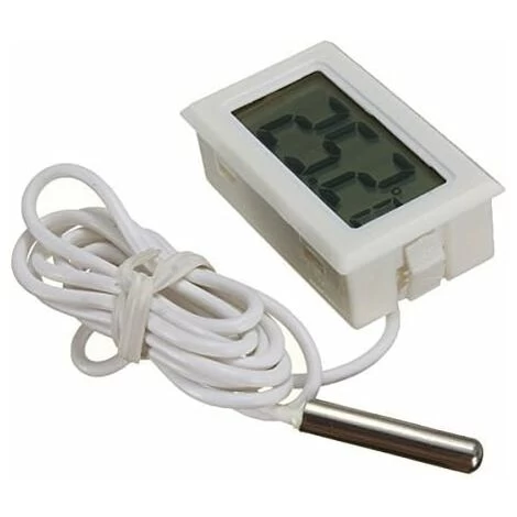Digital LCD Thermomètre Moniteur De Température Avec Sonde Externe Pour Réfrigérateur Congélateur Réfrigérateur Aquarium - Blanc LO-Ron 3 Digital LCD Thermomètre Moniteur De Température Avec Sonde Externe Pour Réfrigérateur Congélateur Réfrigérateur Aquarium - Blanc LO-Ron