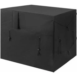 Couverture De Chauffe-Piscine Tissu Oxford 210D Couverture De Pompe à Chaleur De Piscine Housse De Mobilier D'extérieur Pour Climatiseur, Chauffe-Piscine, Mobilier D'extérieur(noir 101×86×78cm)LO-Ron