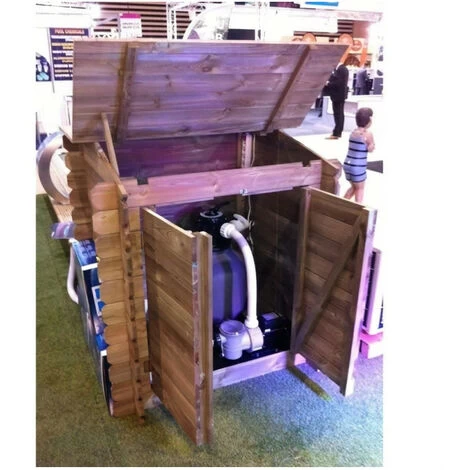UBBINK Coffre De Rangement Pour Filtration En Bois De Piscine 5 UBBINK Coffre De Rangement Pour Filtration En Bois De Piscine – Image 3