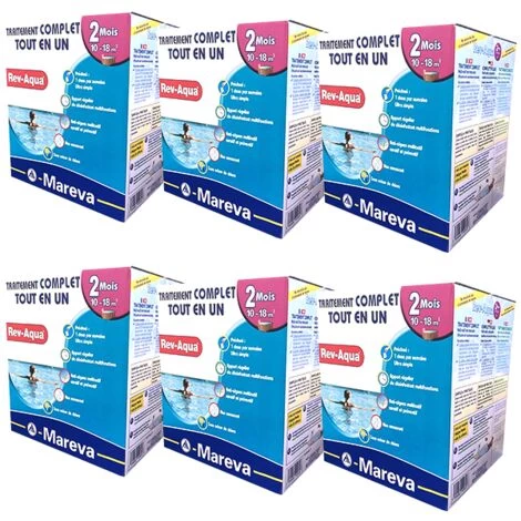 Kit Traitement Piscine Complet - Rev-Aqua 10/18 M3 - 12 Mois De Mareva 3 Kit Traitement Piscine Complet - Rev-Aqua 10/18 M3 - 12 Mois De Mareva