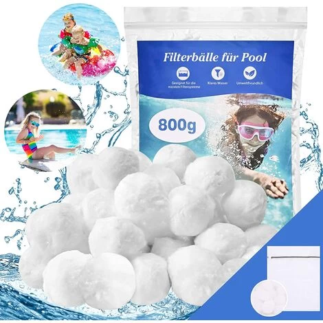 Balle Filtrante Piscine,800g Balles Filtrantes Pour Systèmes De Filtre A Sable Piscine Remplacer 29kg De Sable Filtration Piscine,Convient Aux Systèmes De Filtration Pour Piscine 3 Balle Filtrante Piscine,800g Balles Filtrantes Pour Systèmes De Filtre A Sable Piscine Remplacer 29kg De Sable Filtration Piscine,Convient Aux Systèmes De Filtration Pour Piscine