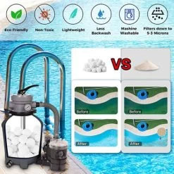 Balle Filtrante Piscine,800g Balles Filtrantes Pour Systèmes De Filtre A Sable Piscine Remplacer 29kg De Sable Filtration Piscine,Convient Aux Systèmes De Filtration Pour Piscine 9 Balle Filtrante Piscine,800g Balles Filtrantes Pour Systèmes De Filtre A Sable Piscine Remplacer 29kg De Sable Filtration Piscine,Convient Aux Systèmes De Filtration Pour Piscine -Piscine Soldes 58754860 3