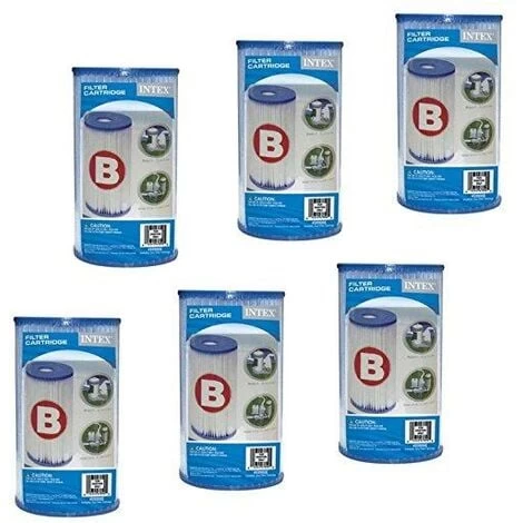 Cartouche / Filtre IntexType B Lot De 6 3 Cartouche / Filtre IntexType B Lot De 6