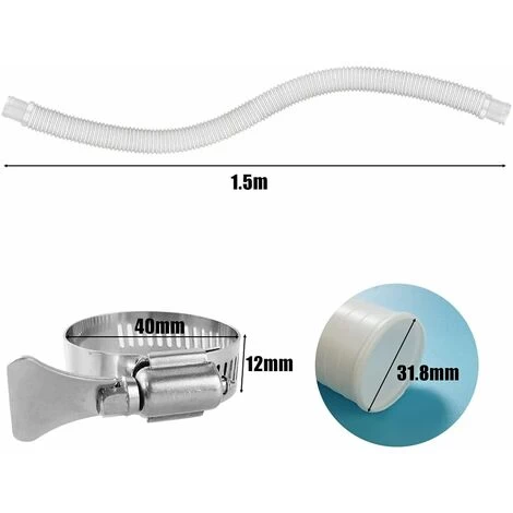 Tuyau De Piscine, Tuyau De Pression, Tuyau De Piscine, Tuyau De Piscine, Tuyau Pour Pompe De Piscine, Tuyau Flexible, Tuyau De Pompe, Tuyau D'aspiration, Tuyau De Piscine, Tuyau De Piscine, Blanc 4 Tuyau De Piscine, Tuyau De Pression, Tuyau De Piscine, Tuyau De Piscine, Tuyau Pour Pompe De Piscine, Tuyau Flexible, Tuyau De Pompe, Tuyau D'aspiration, Tuyau De Piscine, Tuyau De Piscine, Blanc – Image 2