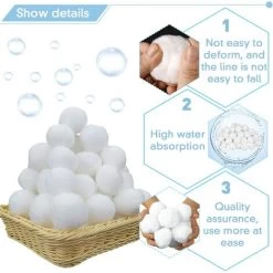 500g Balles Filtrantes,Boules De Filtre De Piscine,Réutilisables,Média Filtre à Fibres Peut Remplacer 25 Kg Sable Quartz Piscine Filtres à Sable Filtrage De L'eau,Utilisées Dans Les Piscines 9 500g Balles Filtrantes,Boules De Filtre De Piscine,Réutilisables,Média Filtre à Fibres Peut Remplacer 25 Kg Sable Quartz Piscine Filtres à Sable Filtrage De L'eau,Utilisées Dans Les Piscines -Piscine Soldes 59013722 3