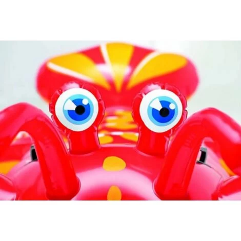 Homard Gonflable à Chavaucher Intex - 213 X 137 Cm - Rouge Et Jaune - Livraison Gratuite 6 Homard Gonflable à Chavaucher Intex - 213 X 137 Cm - Rouge Et Jaune - Livraison Gratuite – Image 4