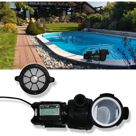 Pompe De Piscine Noir Avec Préfiltre 16 M³ 4 Pompe De Piscine Noir Avec Préfiltre 16 M³ – Image 2