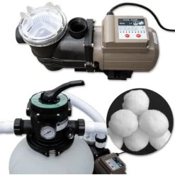 Système De Filtration à Sable 13,2m³/h Gris/Noir Minuterie VitaliSpa -Piscine Soldes 59119821 5