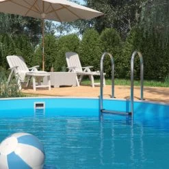Échelle De Piscine Acier Inoxydable Brillant Avec 3 Barreaux -Piscine Soldes 59174937 3