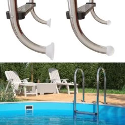 Échelle De Piscine Acier Inoxydable Brillant Avec 3 Barreaux -Piscine Soldes 59174937 4