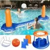 ZOLGINAH Ensemble De Volley-Ball Gonflable - Volleyball Gonflable Piscine Toy Avec Basket-Ball Hoop Volley-Ball Filet Deux Balles Jeu De Natation Pour Enfants Adultes… 1 ZOLGINAH Ensemble De Volley-Ball Gonflable - Volleyball Gonflable Piscine Toy Avec Basket-Ball Hoop Volley-Ball Filet Deux Balles Jeu De Natation Pour Enfants Adultes… -Piscine Soldes 59345069 1