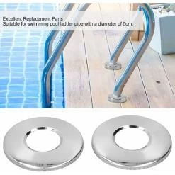 Couverture De Remplacement D'échelle De Piscine,2 Pièces Plaque De Couverture D'écusson D'échelle De Piscine Pour Pièces De Rechange De Main Courante De Piscine De Tuyau D'échelle De 4.3 Cm LO-Ron 10 Couverture De Remplacement D'échelle De Piscine,2 Pièces Plaque De Couverture D'écusson D'échelle De Piscine Pour Pièces De Rechange De Main Courante De Piscine De Tuyau D'échelle De 4.3 Cm LO-Ron -Piscine Soldes 59402299 4