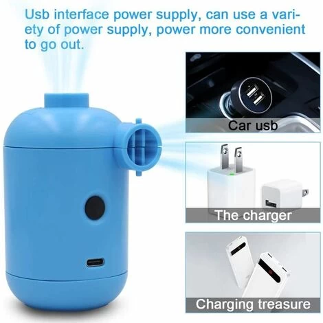 Mini Pompe Électrique, Pompes à Air Electriques Camping Portable USB, Gonfleur Et Dégonfleur Rapide, Gonfleur à 3 Buses Pour Jouets De Piscine à Air 5 Mini Pompe Électrique, Pompes à Air Electriques Camping Portable USB, Gonfleur Et Dégonfleur Rapide, Gonfleur à 3 Buses Pour Jouets De Piscine à Air – Image 3