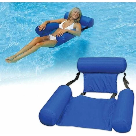 Hamac De Piscine Flotteur Gonflable De Piscine Flotteur De Hamac D'eau Siège Pliable Multi-Usage Pliable Flottantes Hamac Portable Flotteur Pour Plage Partie Vacances,Bleu 3 Hamac De Piscine Flotteur Gonflable De Piscine Flotteur De Hamac D'eau Siège Pliable Multi-Usage Pliable Flottantes Hamac Portable Flotteur Pour Plage Partie Vacances,Bleu