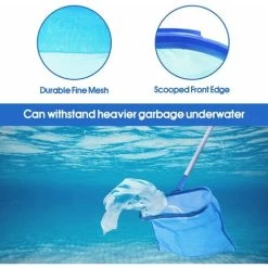 LYCXAMES -- Kit Nettoyage Piscine, Avec Tige Télescopique Utilisé Pour Nettoyer La Piscine Gonflable Pour Enfants, Utilisé Pour Nettoyer L'aquarium Familial écumeur Léger Long Tubes Amovibles -Piscine Soldes 59867545 3