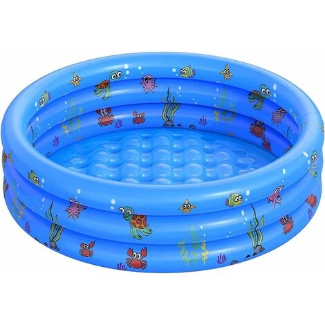 Premier® Piscine Gonflable De Rembourrage De Petite Piscine Pour Enfants Ronde Pliable En PVC Pour Douche Familiale Baignoire Portable En Centre De Jeu De L'eau Pêche (100 CM) 3 Premier® Piscine Gonflable De Rembourrage De Petite Piscine Pour Enfants Ronde Pliable En PVC Pour Douche Familiale Baignoire Portable En Centre De Jeu De L'eau Pêche (100 CM)