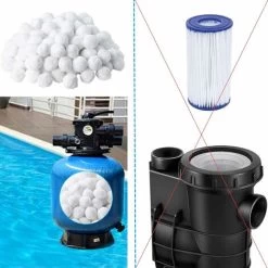 ZOLGINAH Boules De Filtre De Piscine 700g De Filtre à Sable, Réutilisables De Balle Filtrante Piscine Convient à Divers Systèmes De Filtration De Piscine -Piscine Soldes 60652645 4