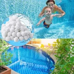 ZOLGINAH Boules De Filtre De Piscine 700g De Filtre à Sable, Réutilisables De Balle Filtrante Piscine Convient à Divers Systèmes De Filtration De Piscine -Piscine Soldes 60652645 5