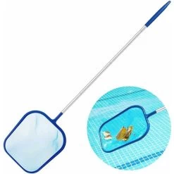 ZOLGINAH Épuisette Piscine Pour Nettoyer Les Feuilles Flottantes, Les Insectes, Excellent Outil De Nettoyage De Piscine (bleu)