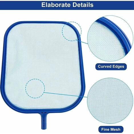 ZOLGINAH Épuisette Piscine Pour Nettoyer Les Feuilles Flottantes, Les Insectes, Excellent Outil De Nettoyage De Piscine (bleu) 5 ZOLGINAH Épuisette Piscine Pour Nettoyer Les Feuilles Flottantes, Les Insectes, Excellent Outil De Nettoyage De Piscine (bleu) – Image 3