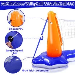 Randaco Jouets De Piscine Ensemble De Volley-ball De Piscine Flottant Amusement D'été De Basket-ball Gonflable 9 Randaco Jouets De Piscine Ensemble De Volley-ball De Piscine Flottant Amusement D'été De Basket-ball Gonflable -Piscine Soldes 61227040 3